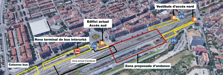 Proposta CUP per l'estació Granollers Centre Proposta CUP per l'estació Granollers Centre